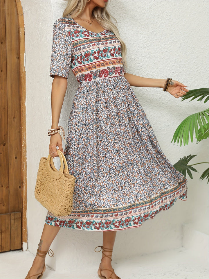 Jeeni – Kurzärmeliges Kleid Mit Blumenmuster