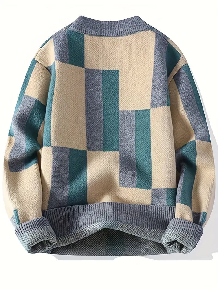 Tyrone – Strickpullover Mit Geometrischem Muster