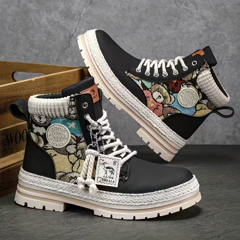 Hilarie - Rutschfeste Turnschuh Mit Teddy Drucken