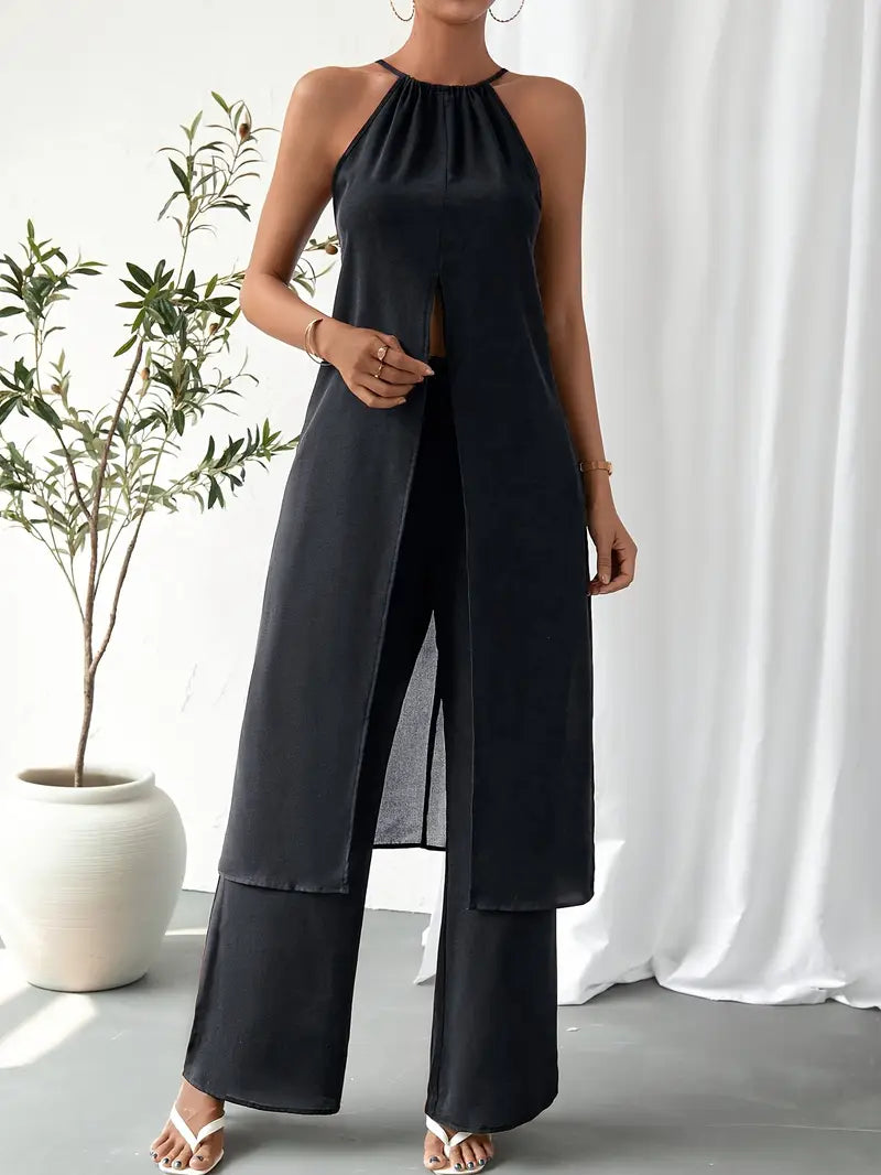 Eirini - Eleganter ärmelloser Zweiteiliger Satz