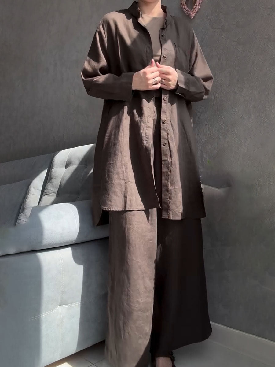 Darlene – Bequemes Zweiteiliges Set Aus Leinen