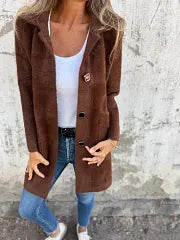 Dorothie – Mantel mit Reverskragen und aufgesetzten Taschen