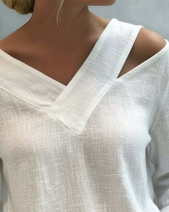 Makeeta – Elegantes Oberteil Mit V-Ausschnitt Und Trägern