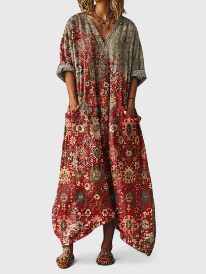 Chathumi - Elegantes Kleid Mit Aufdruck