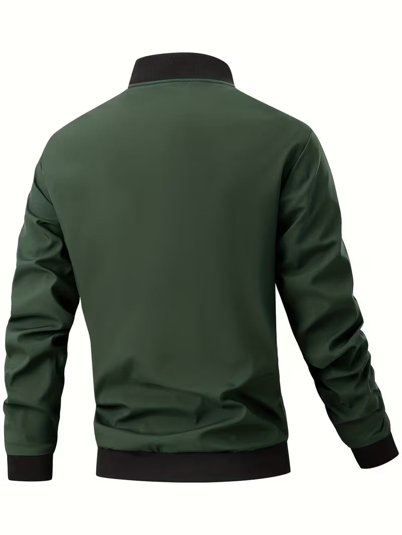 Akrum – Lässige Bomber Jacke Mit Reißverschluss