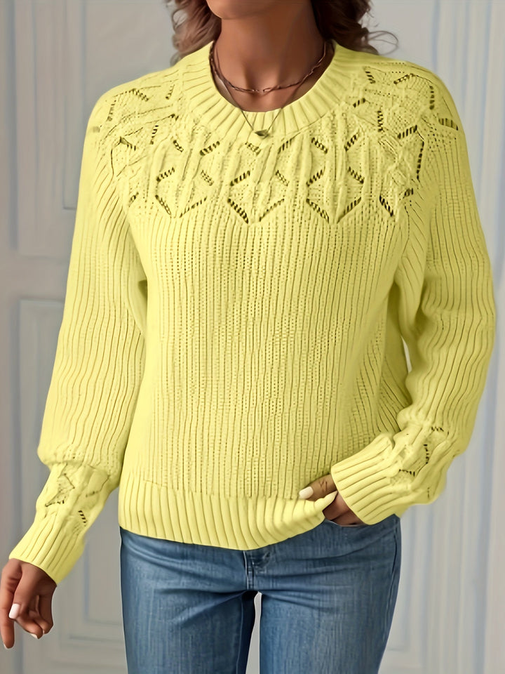 Nasia – Eleganter Langarmpullover