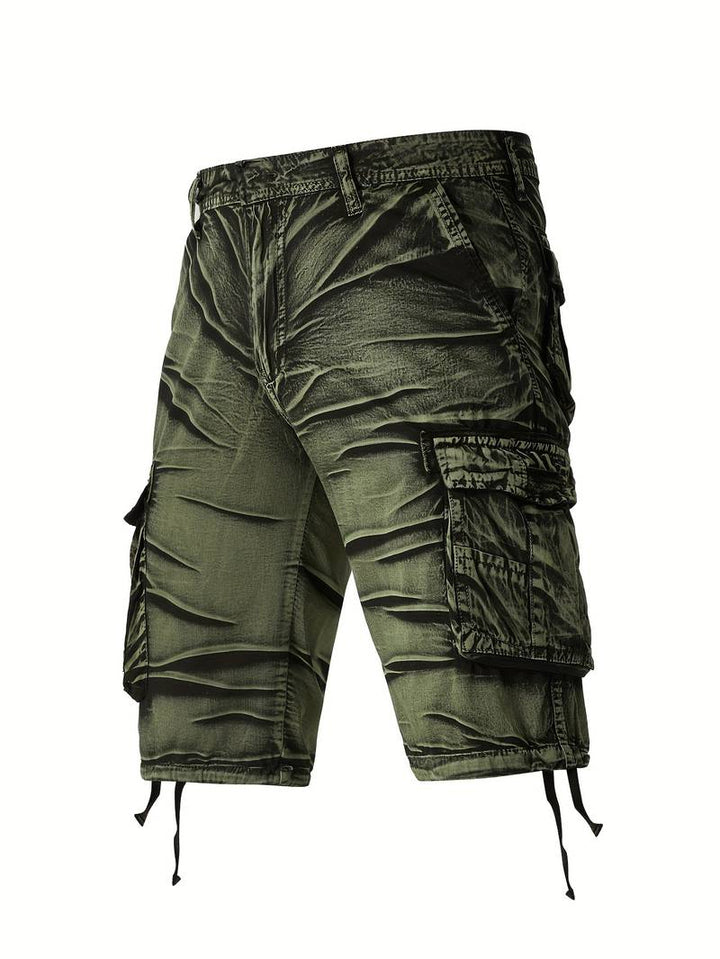 Thomas - Lässige Cargo Kurz Im Camouflage Muster Mit Tasche