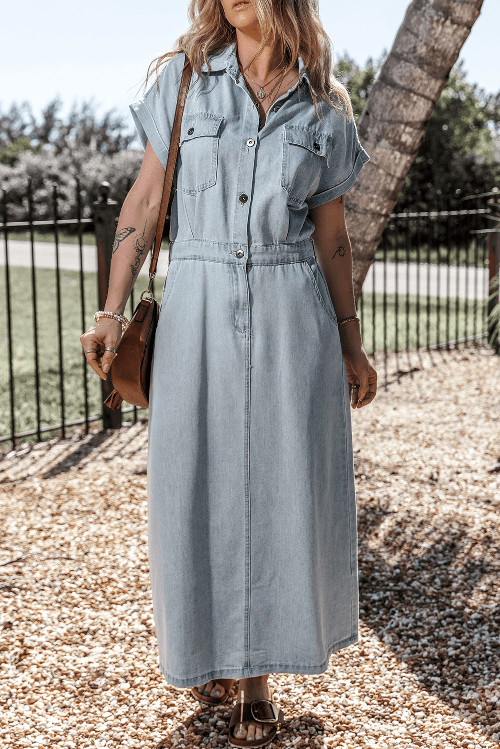 Brygida – Elegantes Jeanskleid