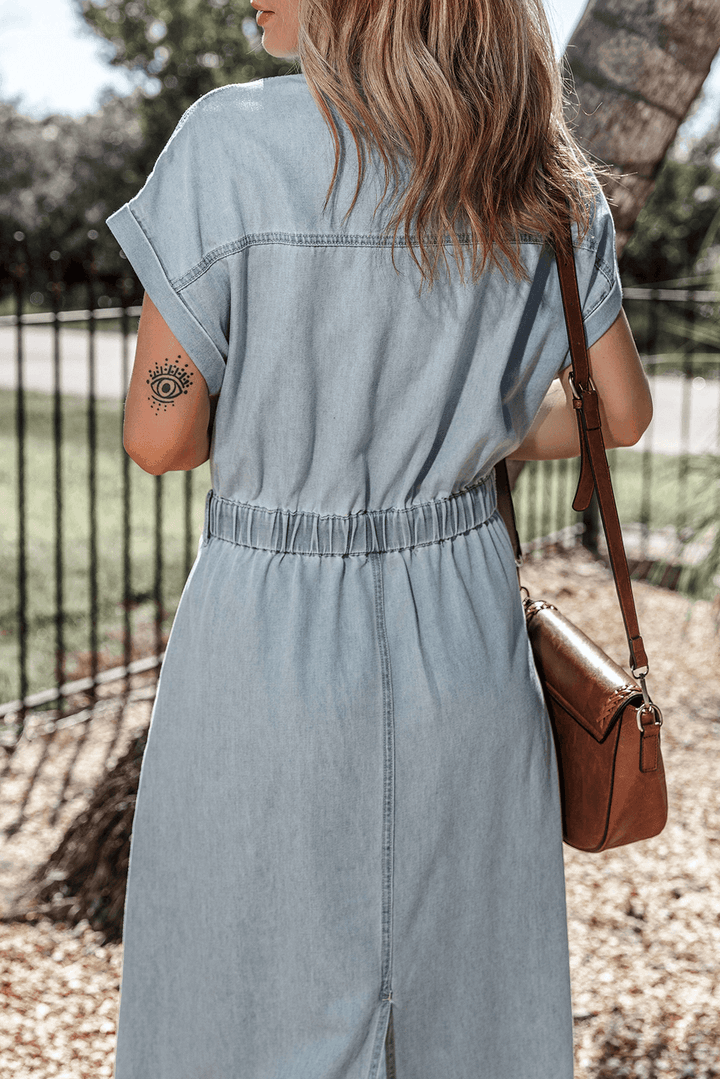 Brygida – Elegantes Jeanskleid