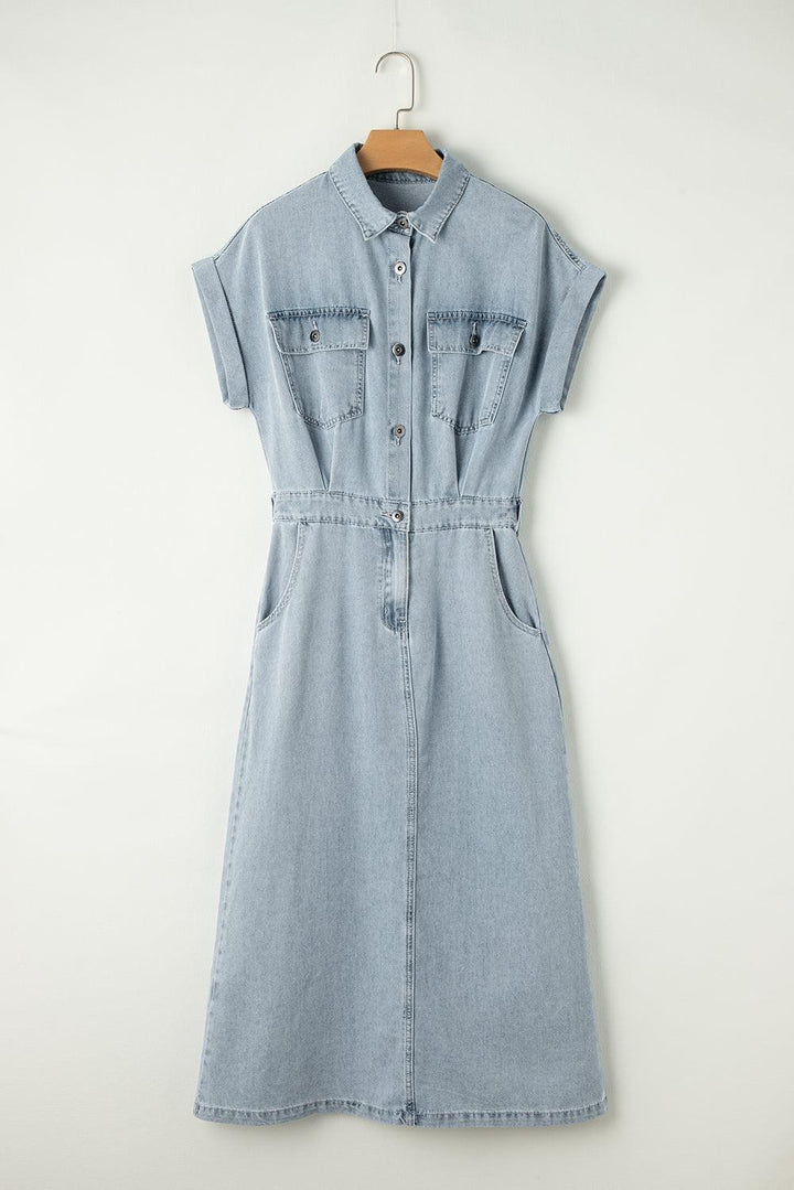 Brygida – Elegantes Jeanskleid