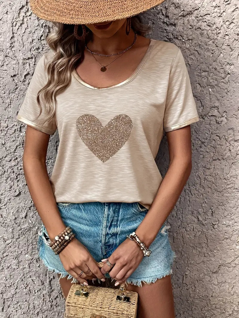 Lamprini - Elegantes Kurzarm T-Hemd