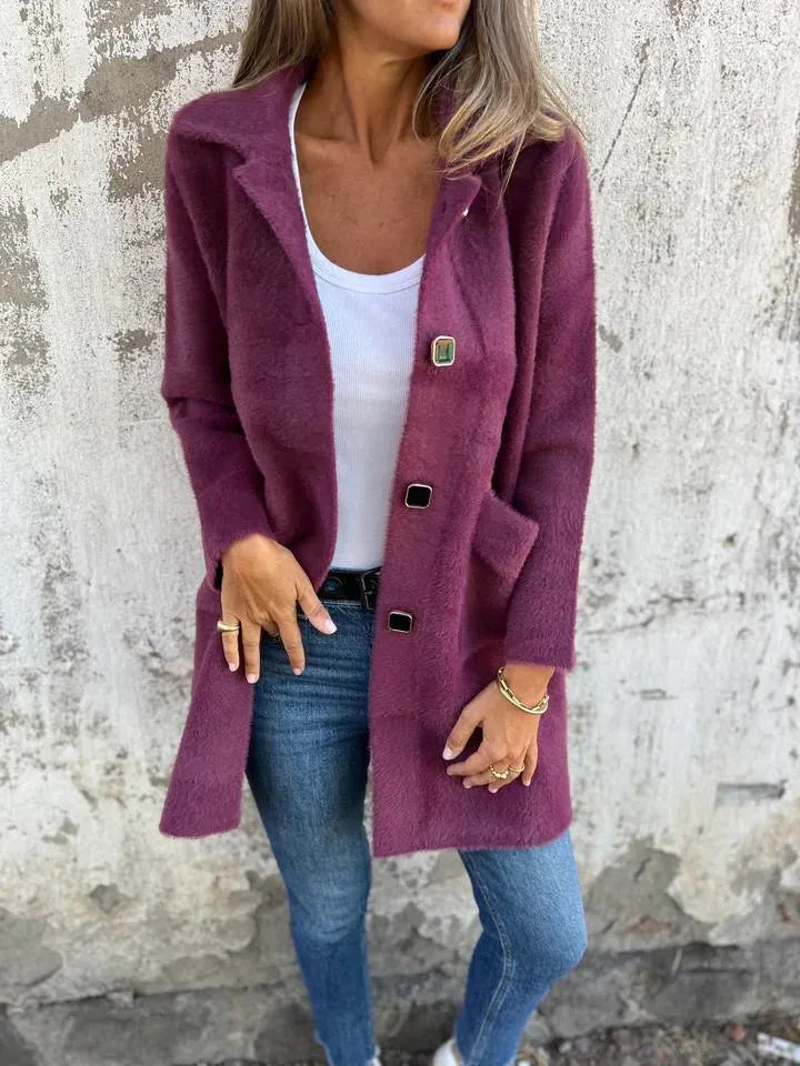 Dorothie – Mantel mit Reverskragen und aufgesetzten Taschen