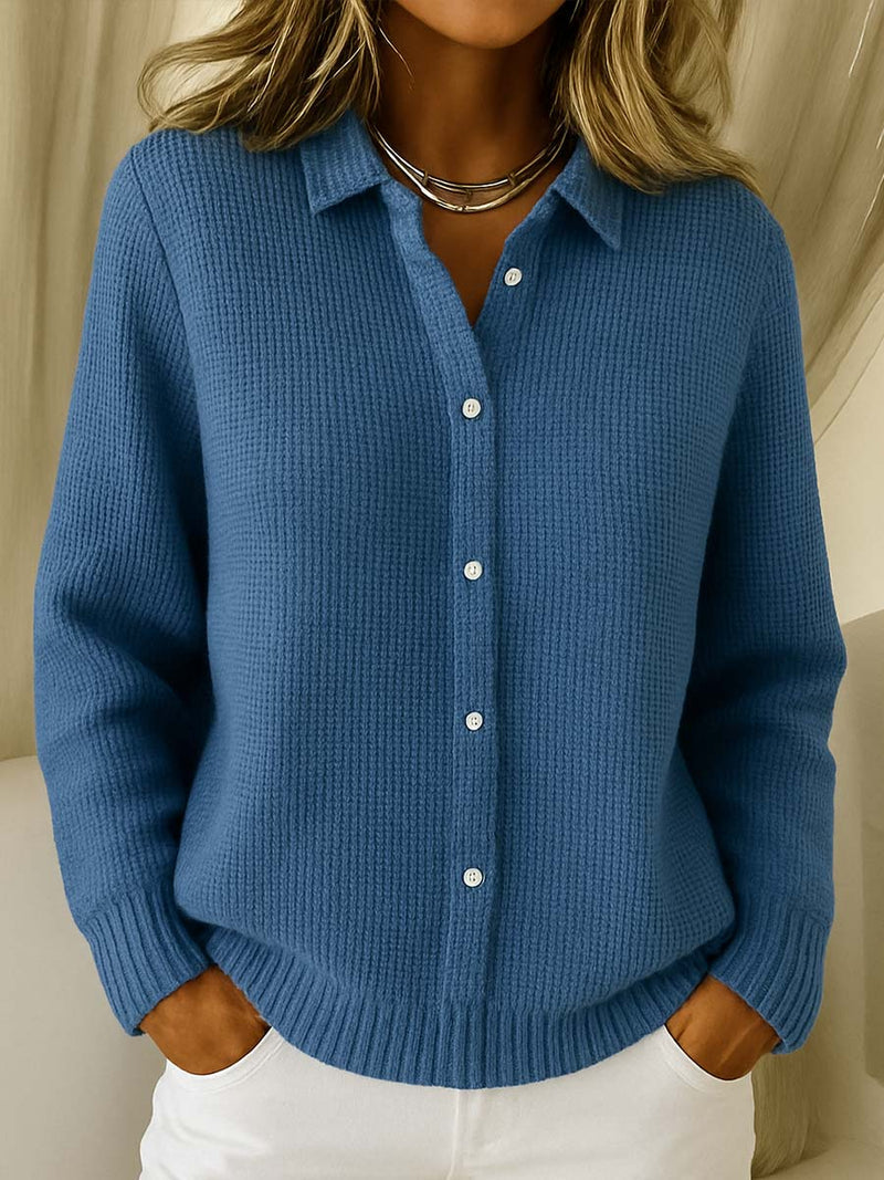 Nofar - Klassische Strickjacke Mit Knopfleiste