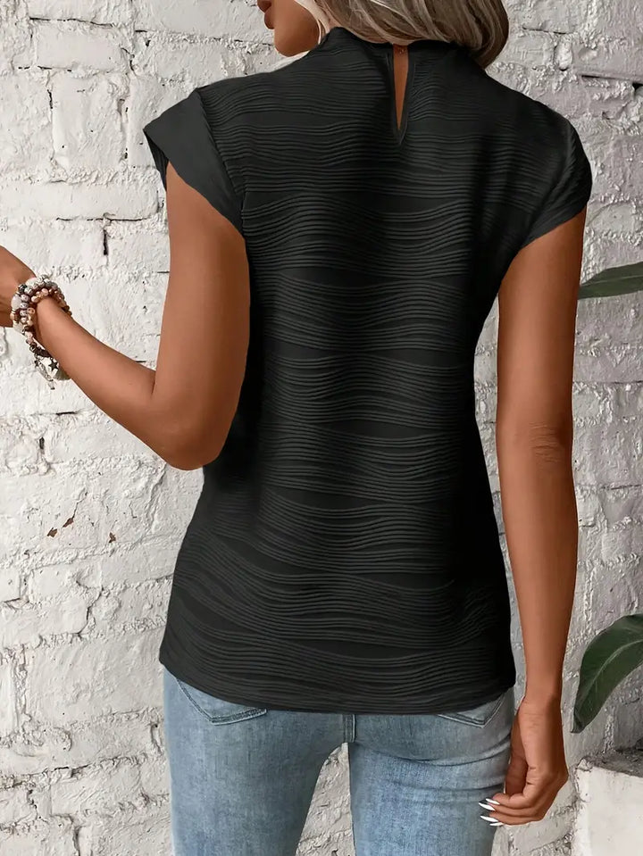 Carolyn - Elegantes T-Hemd Mit Rundhalsausschnitt