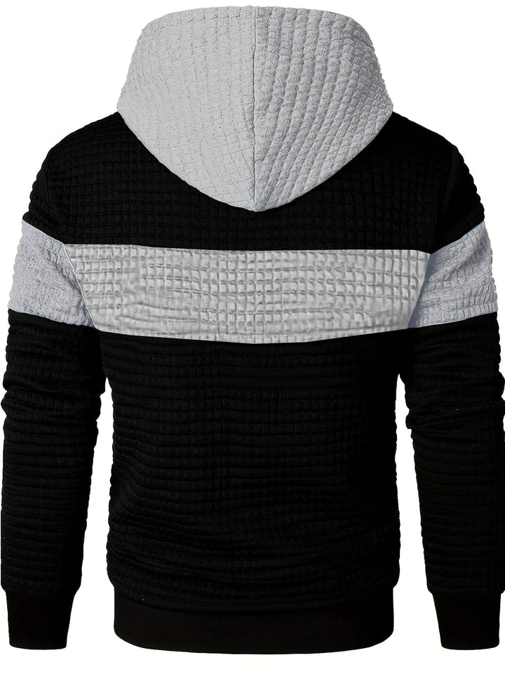 Fredric - Blockierung Stilvoller Kapuzenpullover Schweiß Hemd