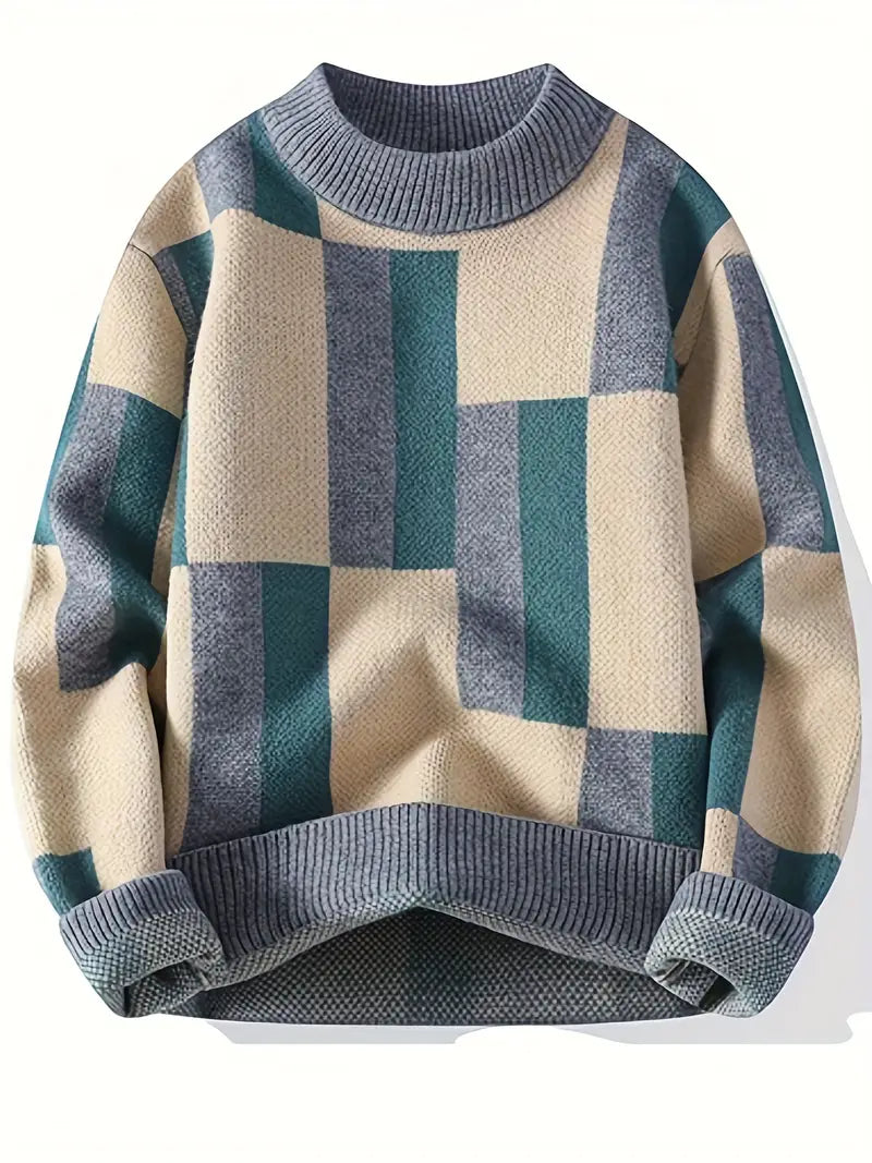Tyrone – Strickpullover Mit Geometrischem Muster