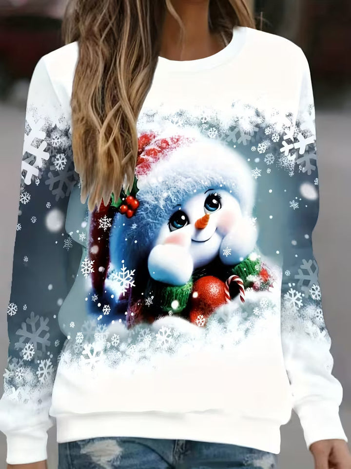 Jeila – Weihnachts-Sweatshirt Mit Grenzüberschreitendem Aufdruck