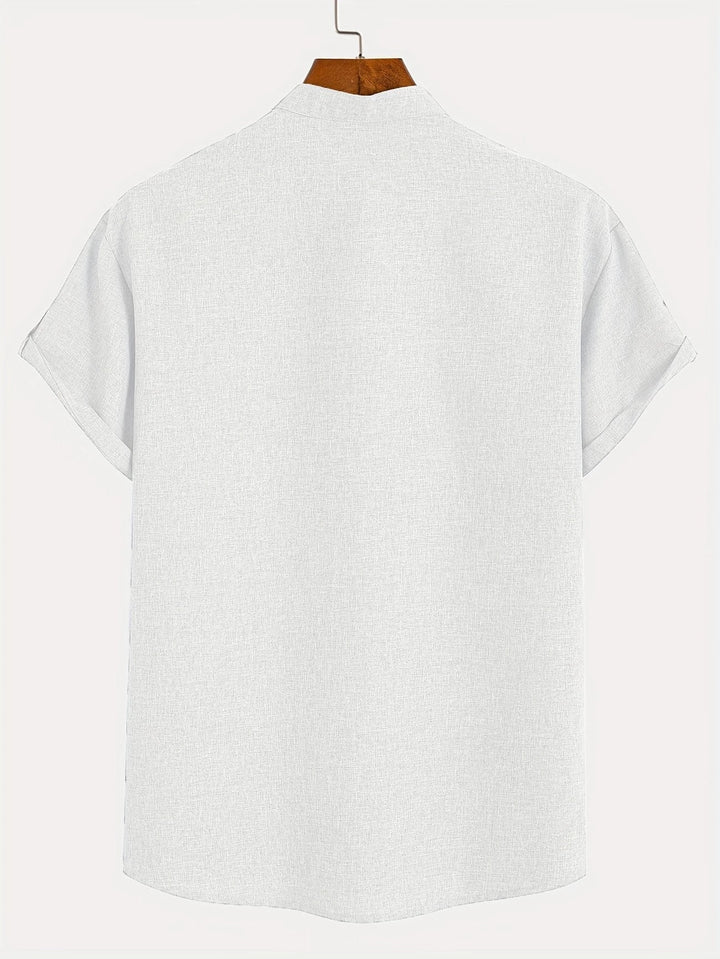 Elliott – Elegantes Kurzarm Hemd Mit Stehkragen