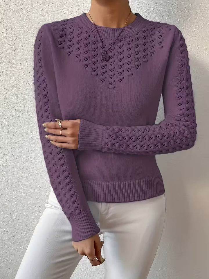 Shannen - Langärmeliger Strickpullover