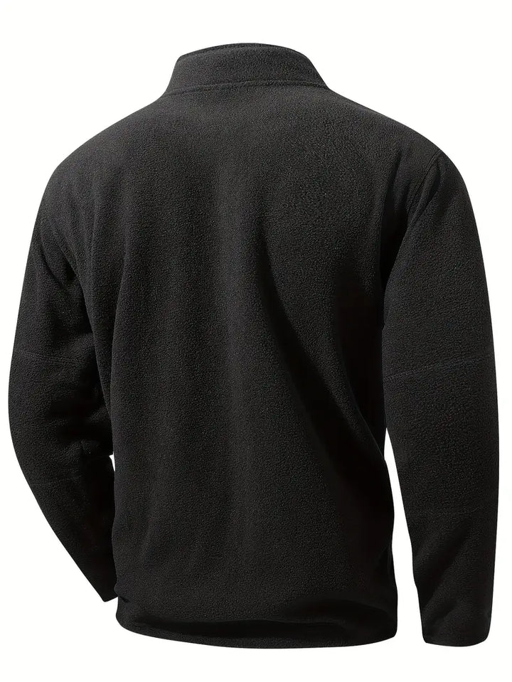 Maurits – Sweatjacke Mit Halbem Reißverschluss Und Stehkragen