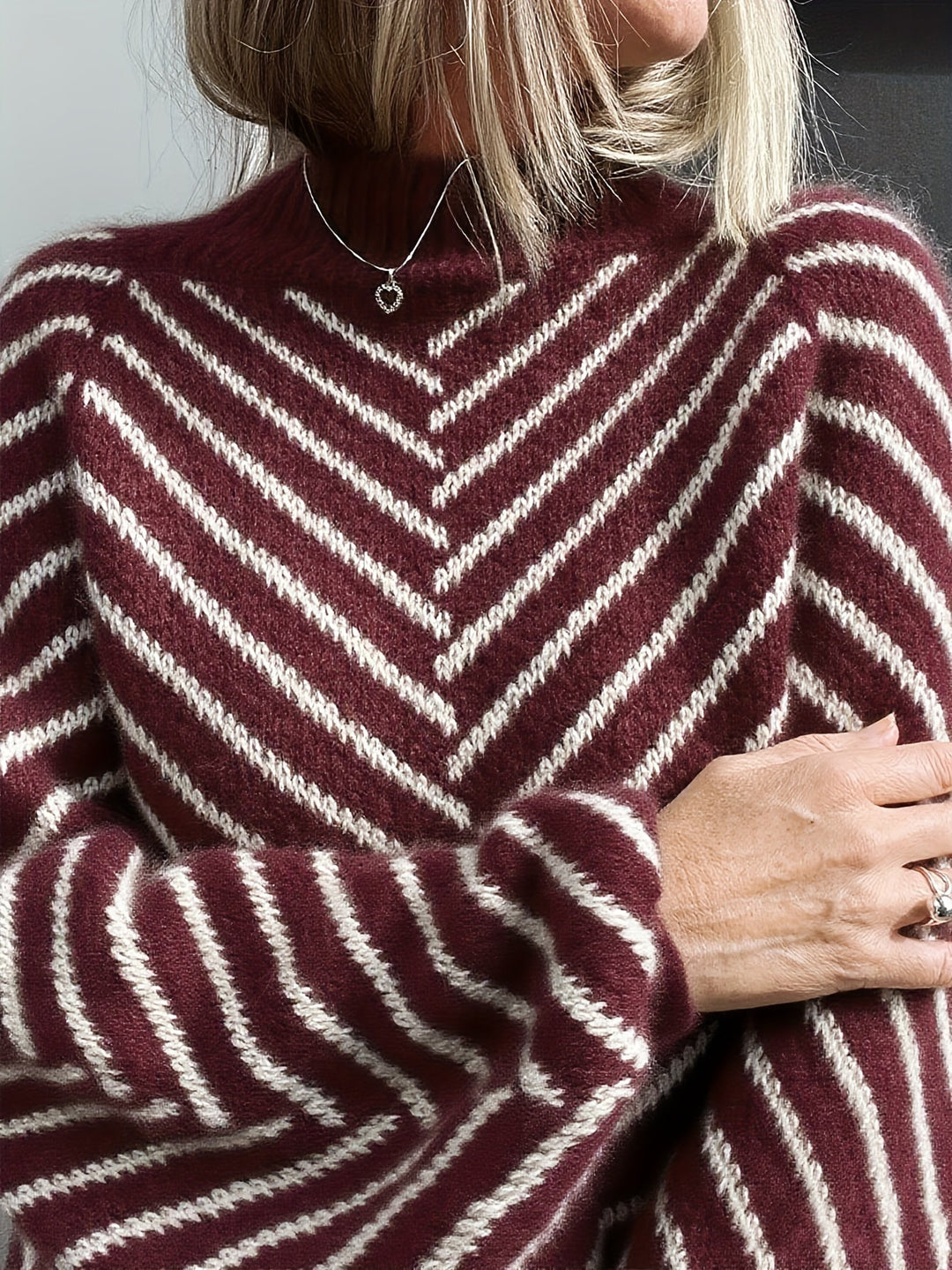 Klarysa – Lässiger Langarm Strickpullover