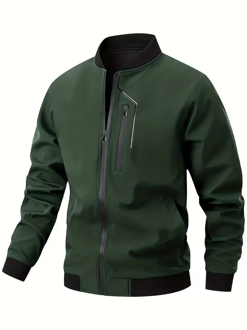 Akrum – Lässige Bomber Jacke Mit Reißverschluss