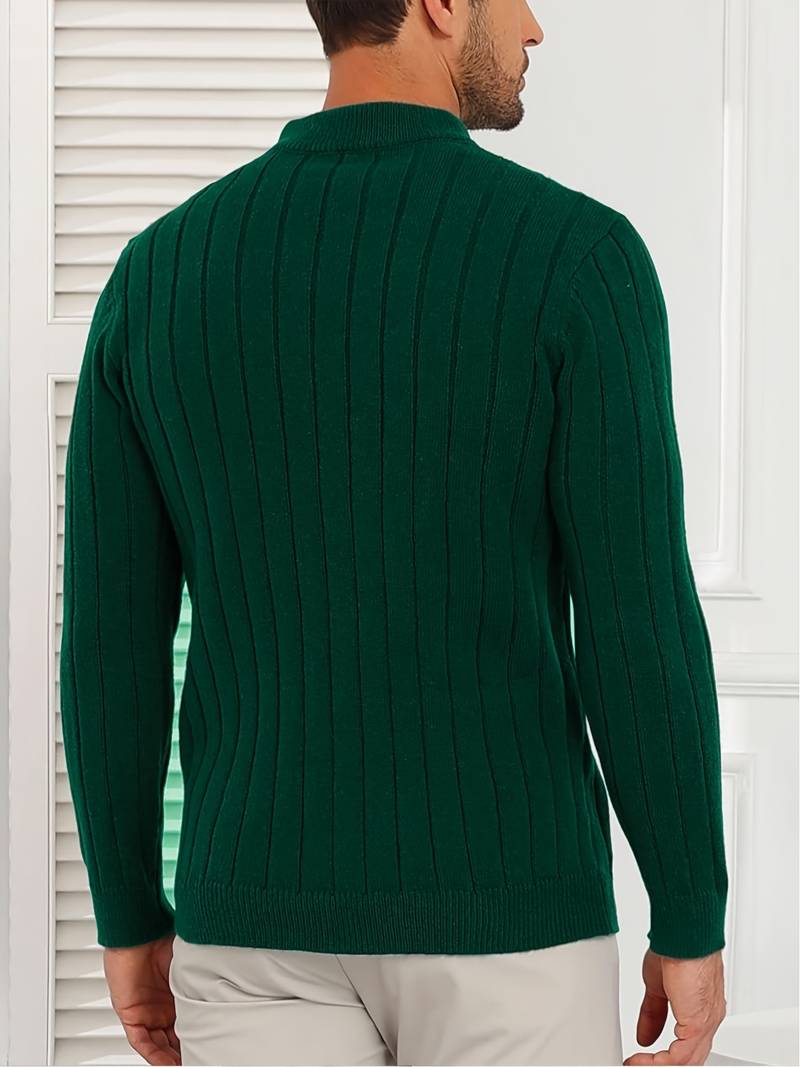 Yedidya - Lässiger Langarm Strick Pullover