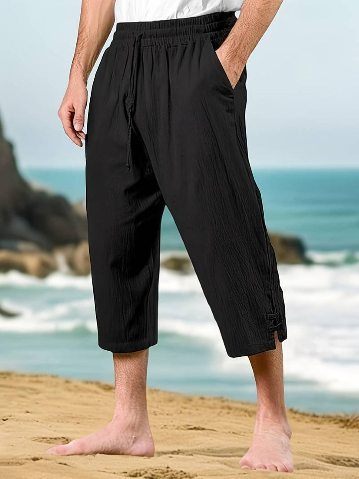 Eksteen - Lässige Leinenhose Mit Mehreren Taschen