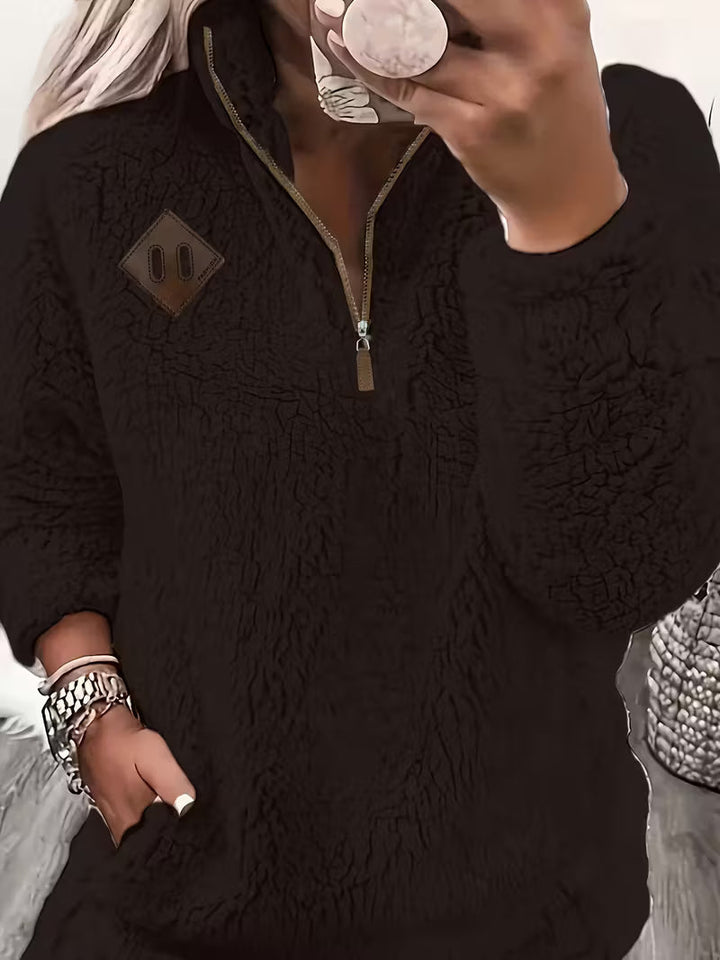 Humera - Elegante Langarmjacke Mit Reißverschluss