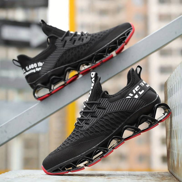 Shmuel - Lässiger Geometrischer Schnür Sneaker