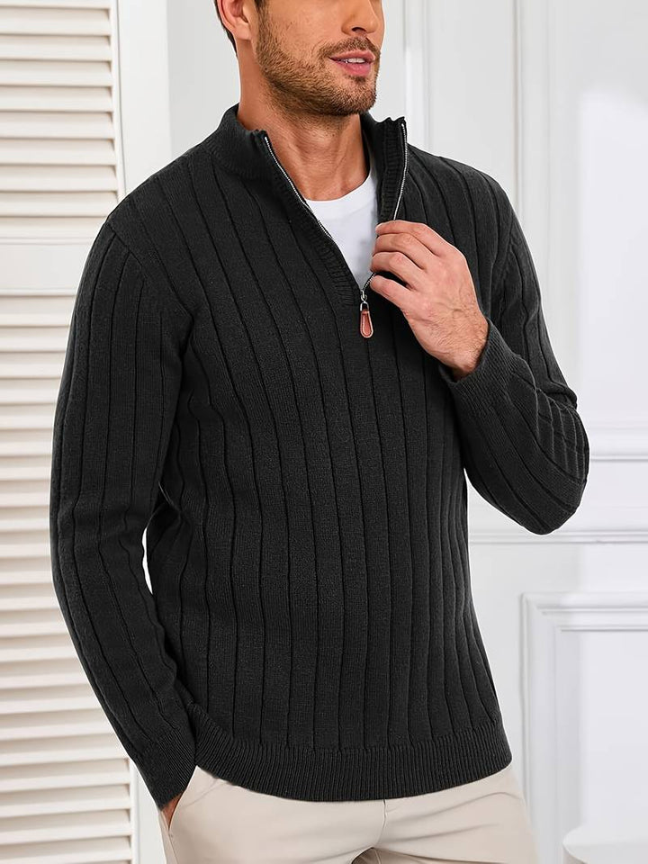 Yedidya - Lässiger Langarm Strick Pullover