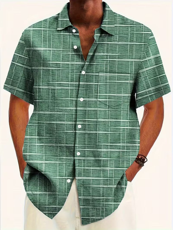 Jerrick - Hemd Mit Geometrischem Vintage-Print