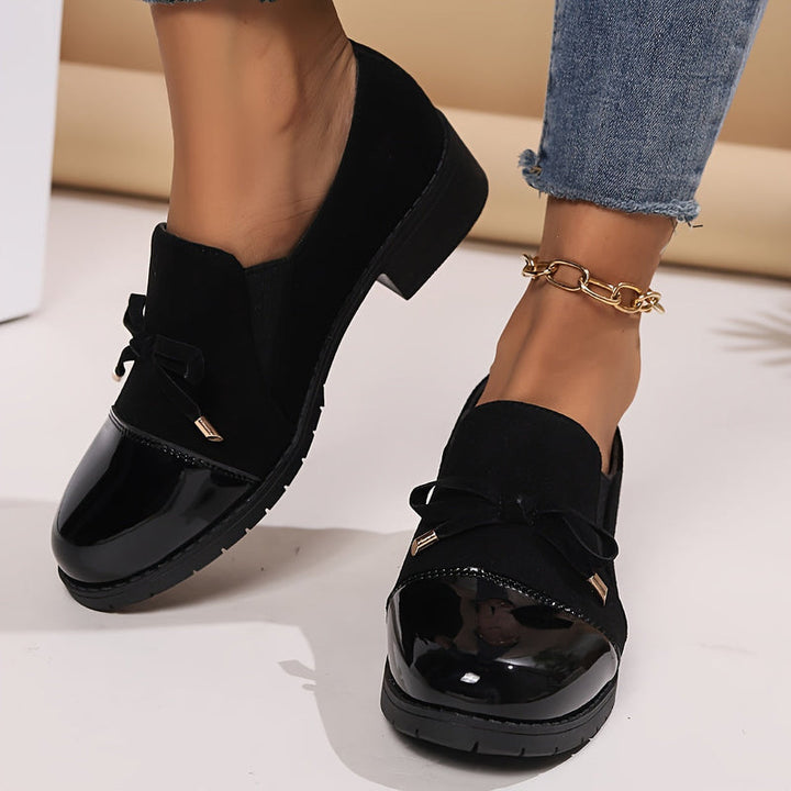 Virna - Elegante Rutschfeste Loafers Mit Schleife