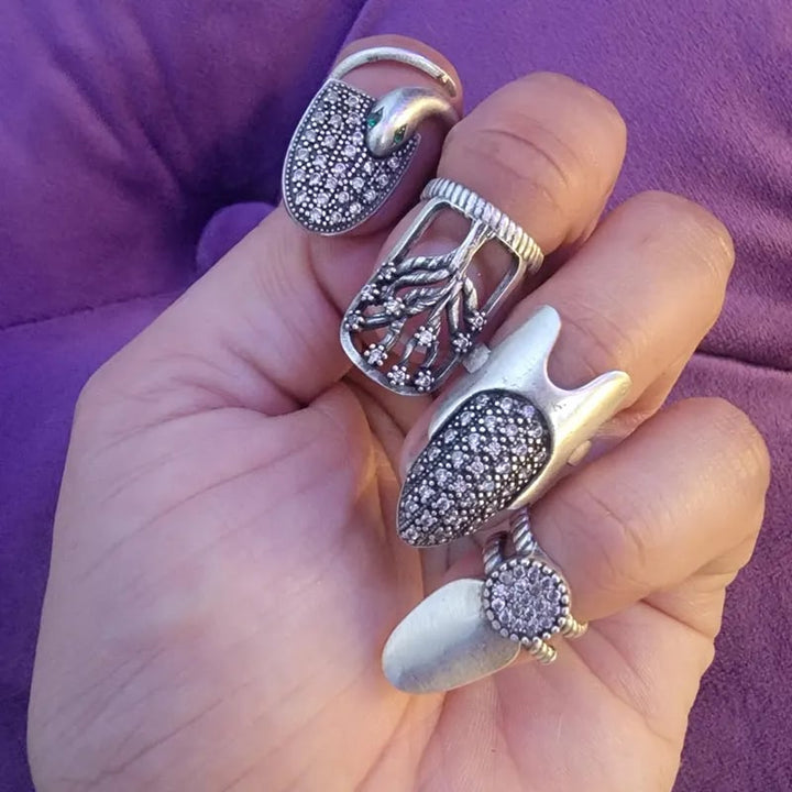 Marinan – Boho Verstellbares Nagelring Set 4 Stück