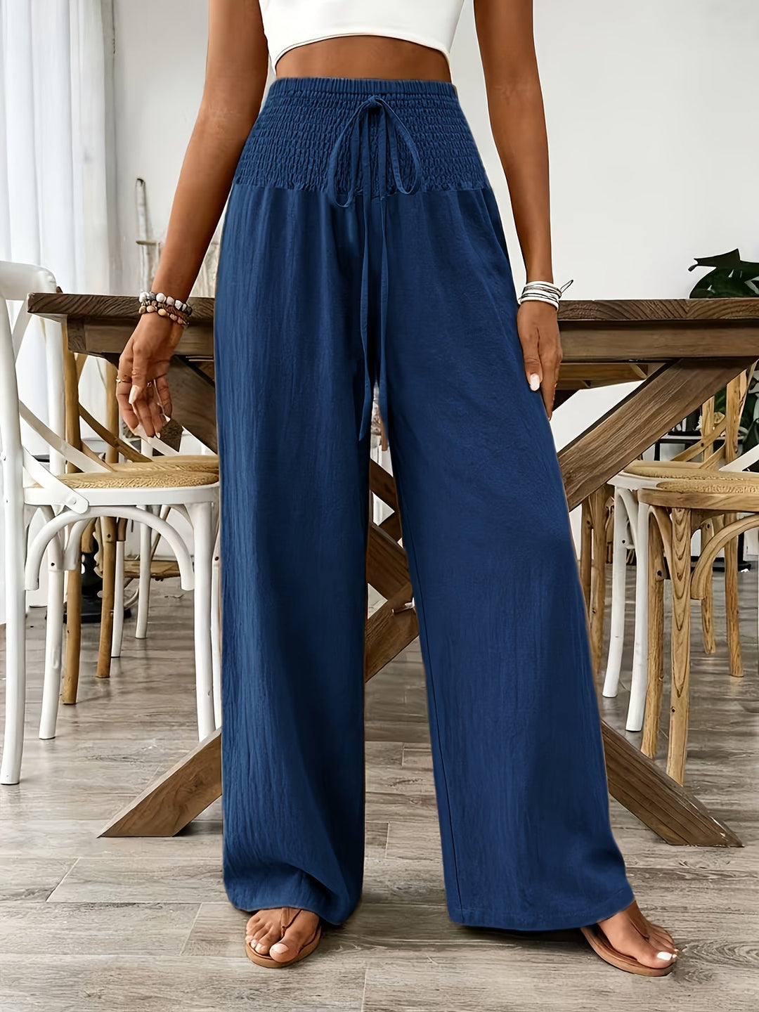 Rebeki - Atmungsaktive Lange Hose Aus Baumwolle