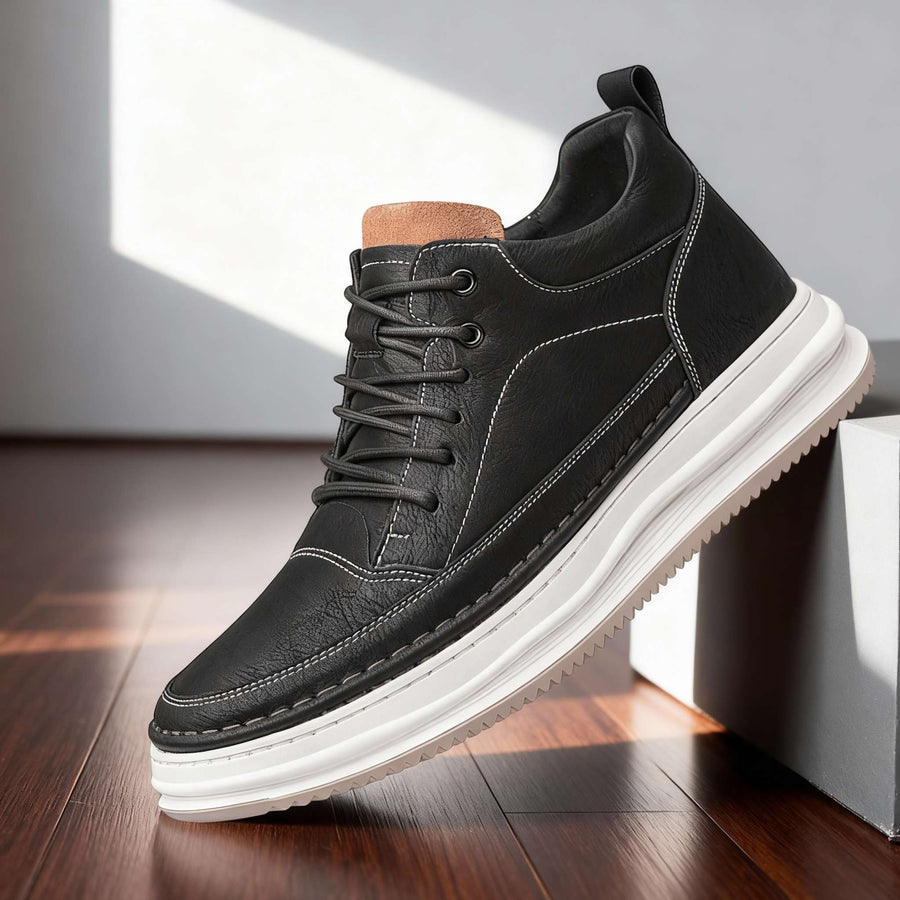Harold - Turnschuh Aus Leder Mit Schnürung