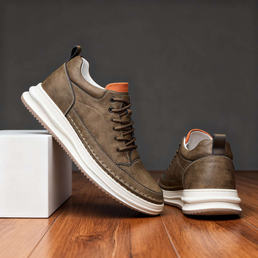 Harold - Turnschuh Aus Leder Mit Schnürung