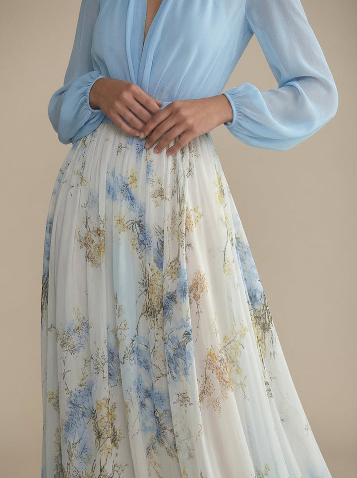 Zdravka – Maxi Kleid Mit Blumen Muster