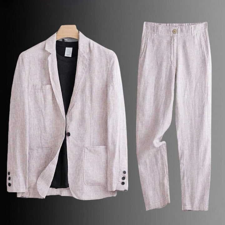 Sverrir – Zweiteiliger Anzug Aus Leinen