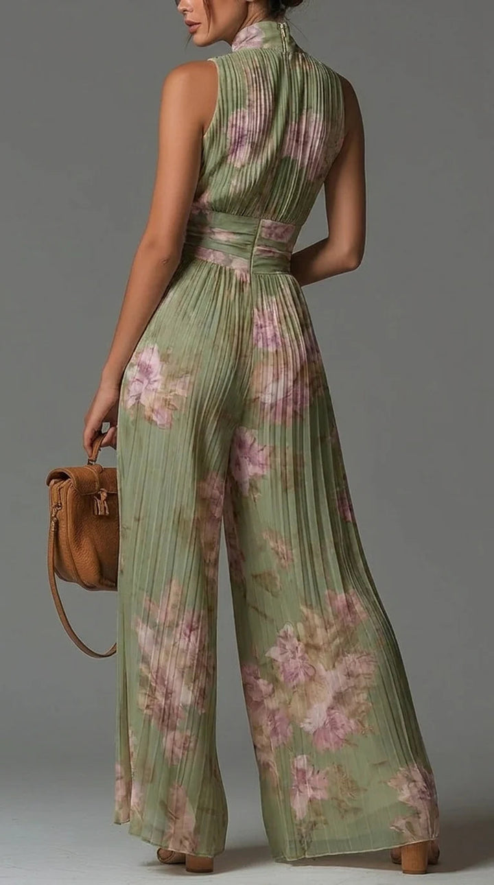 Perrine - Jumpsuit Aus Plissiertem Chiffon