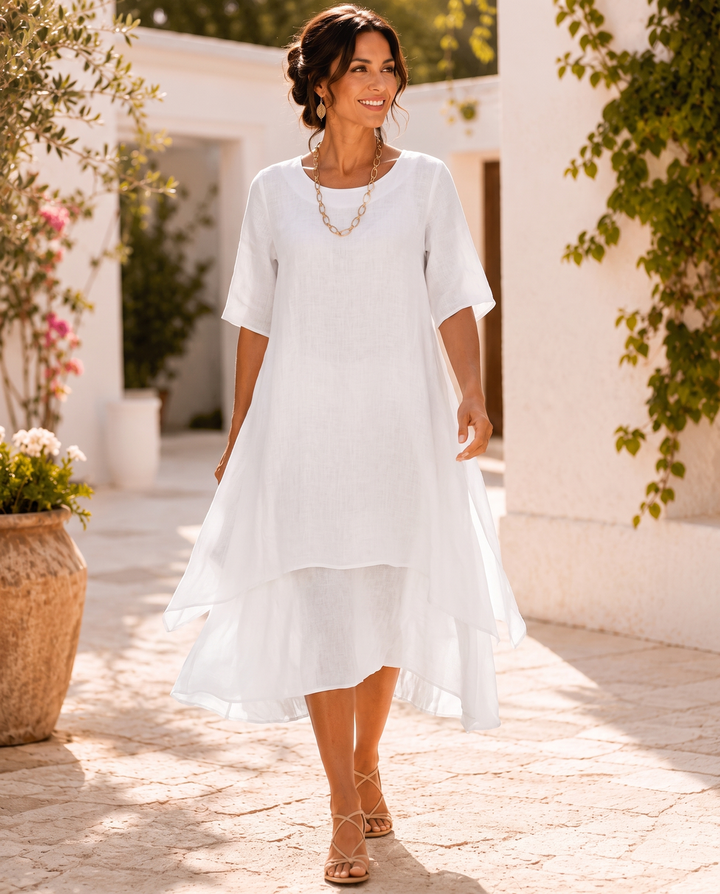 Isilde - Elegantes Und Bequemes Maxi Kleid