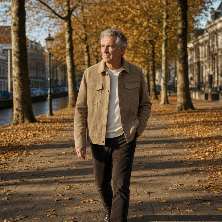 Efran – Jacke Aus Kunstwildleder Mit Vordertaschen