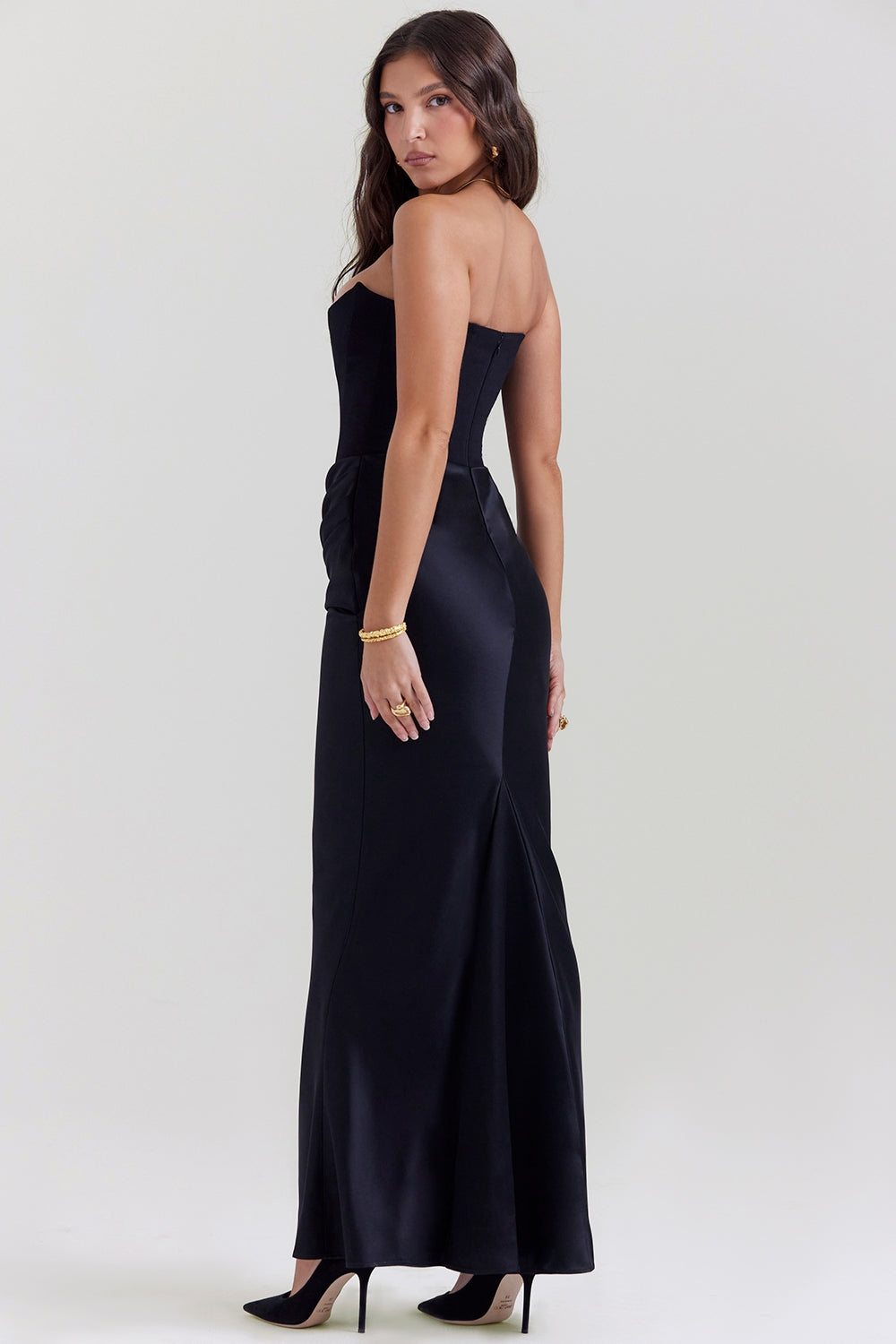 Alanis – Maxikleid Mit Schulterfreiem Ausschnitt