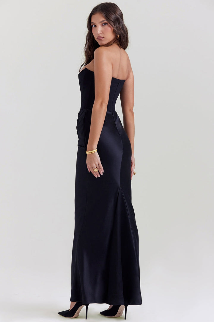 Alanis – Maxikleid Mit Schulterfreiem Ausschnitt