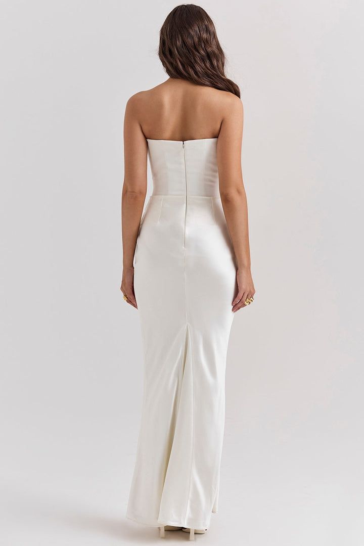 Alanis – Maxikleid Mit Schulterfreiem Ausschnitt