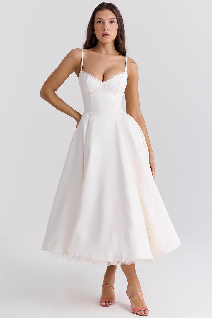 Arestina – Modisches Midi Kleid Aus Tüll