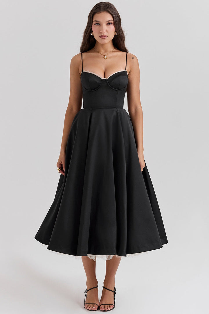 Arestina – Modisches Midi Kleid Aus Tüll
