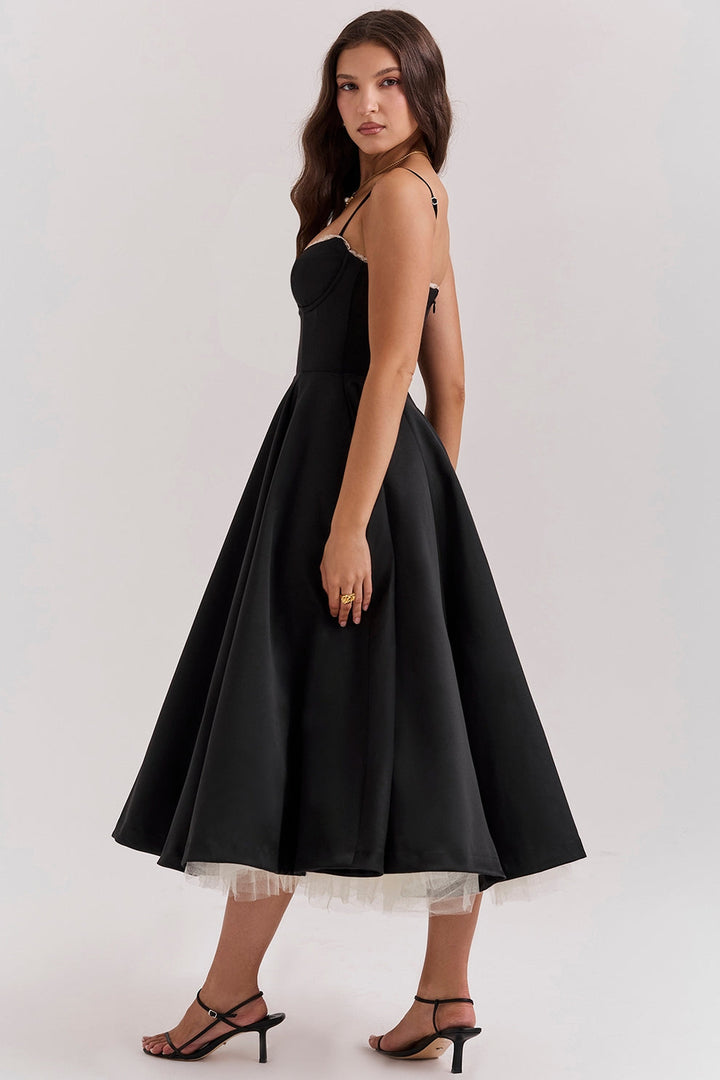 Arestina – Modisches Midi Kleid Aus Tüll