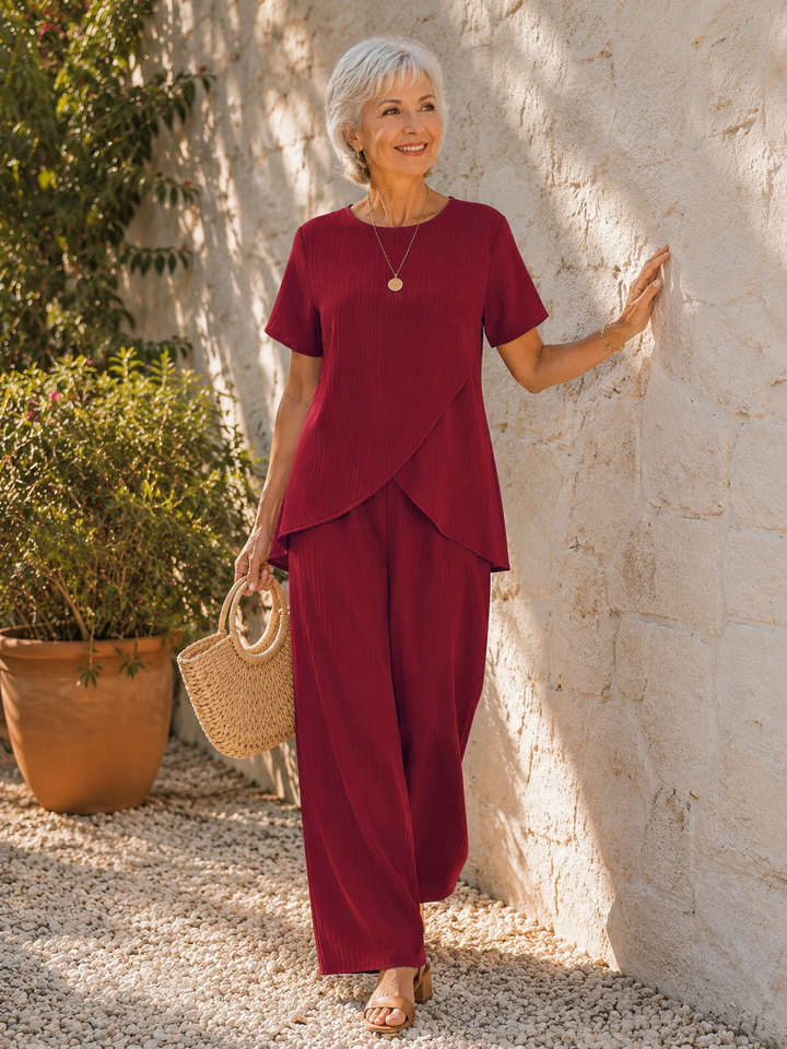Amyrah - Elegantes Und Bequemes Zweiteiliges Set