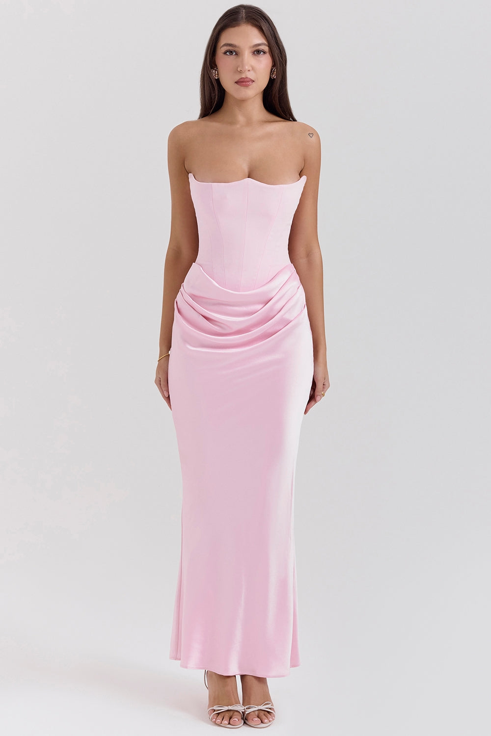 Alanis – Maxikleid Mit Schulterfreiem Ausschnitt